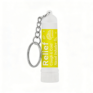 Inhalador Nasal de Eucalipto con LOGO Personalizado y Llavero, Alivio Portátil para la Tos, Resfriado y Congestión, Refrescante - Product Image 4
