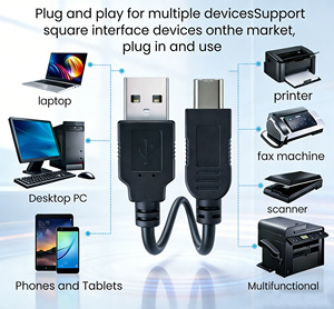 Cavo <span class=keywords><strong>USB</strong></span> 2.0 da Tipo <span class=keywords><strong>A</strong></span> <span class=keywords><strong>a</strong></span> <span class=keywords><strong>Mini</strong></span> <span class=keywords><strong>USB</strong></span> <span class=keywords><strong>Mini</strong></span> B 5 Pin per Trasferimento Dati e Ricarica Stampanti - Product Image 4