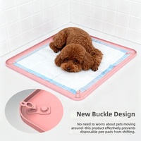 Custom Eco-Friendly Fashion Food Grade Silicone Waterproof Washable Pet Training Pad Holder for Dogs Cats-Modern Design Car Use