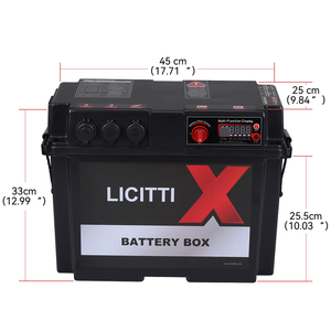 Batteries solaires automobiles marines 12V 24V 110V 220V étanches, boîte de batterie au lithium 200Ah, boîte de batterie 100Ah, batterie au lithium - Product Image 5