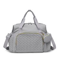 Sac fourre-tout matelassé léger et écologique personnalisé pour couches, sac à bandoulière de voyage pour maman et bébé, petite pochette à monnaie