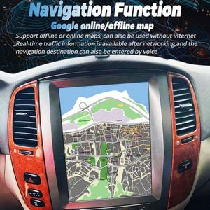 Navegación con Pantalla Tesla Android 13 para Toyota Land Cruiser 100 LC100 para Lexus LX470, Radio GPS para Auto, Radio Multimedia, Carplay - Product Image 3
