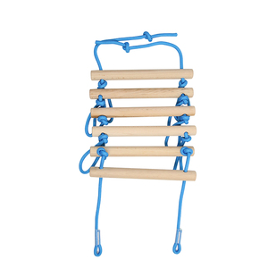 Slackline de guerrier Ninja de Course d'obstacles Portable avec barres de singe anneaux de gymnastique ensemble de slackline de corde d'escalade - Product Image 6