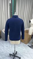 Veste en laine tricotée épaisse pour homme, cardigan d'hiver d'extérieur avec double fermeture éclair et boutons, et bordure en fausse fourrure
