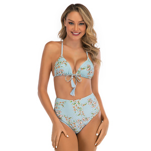 <span class=keywords><strong>2022</strong></span> traje de baño mujer cubierto en Bikini con Bikini doble triángulo traje de baño mujer cintura alta Bikini de talla grande ropa interior para mujer - Product Image 6
