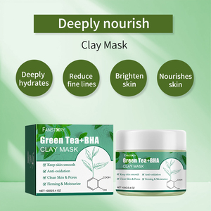 Venta al por Mayor de Productos para el Cuidado de la Piel Personalizados Más Vendidos, Centella Asiatica, Té Verde, Arcilla Hidratante para Aclarar la Piel, Blanqueamiento Facial - Product Image 4