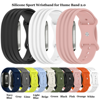 Bracelet de montre en silicone réglable de 22 mm pour Hume Band 2.0 Smart Band