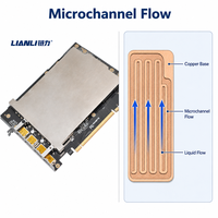 Kit de refroidissement liquide pour GPU en cuivre haute pureté avec tuyaux et raccords rapides pour l'installation de serveurs