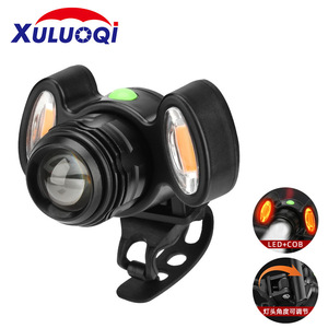 Rocky LQ-658 Faro delantero para bicicleta con zoom T6 LED COB, lámpara de advertencia para conducción nocturna de 10W - Product Image 1
