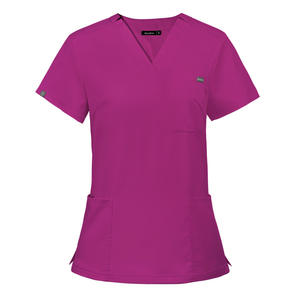 Vêtements d'hôpital Polyester Rayonne Spandex Femme Médical Personnalisé Femme et Homme Médecin Scrubs Uniformes - Product Image 4