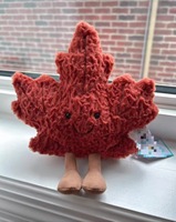 Canada Édition Limitée Peluche Feuille d'Érable Style Jellycat, Jouet à Câliner, Cadeau d'Automne pour Enfants et Adultes, Compagnon Doux et Rembourré