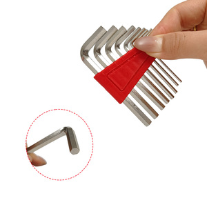 Jeu de clés hexagonales en L 11 pièces, normes impériales et métriques SAE, outils de clés Allen en CRV - Product Image 3