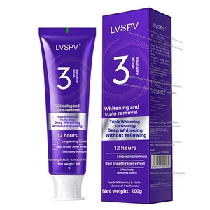 <span class=keywords><strong>Dentifrice</strong></span> Personnalisé OEM ODM Formule Perles Violette Correctrice de Couleur Blanchissante Élimination des Taches Jaunes et de la Mauvaise Haleine 100g pour Usage Domestique et Industriel - Product Image 5