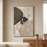 Peinture à l'huile Art Déco blanche 100% faite à la main, sur toile de coton 450 GSM, format personnalisé, en rouleau, pour la maison, Chine, vente en gros et dropshipping