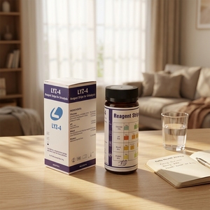 Bandelettes de test rapide de réactifs anti-contaminations pour analyseur <span class=keywords><strong>urinaire</strong></span> à 4 paramètres, bandelettes urinaires pour urinalyse - Product Image 1