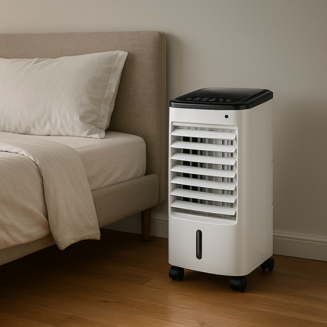 Portable Air Cooler Swamp Cooler with Power 3 Speeds 50 Degree Swing 3.5L Tank 12H Timer Remote Control