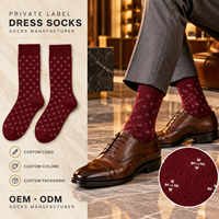Chaussettes en coton pour hommes, personnalisées avec logo, respirantes, jacquard, style business décontracté, vente en gros