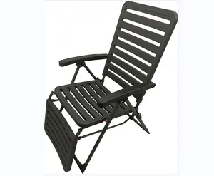 Tumbona para patio, tumbona para piscina, ajustable, reclinable, plegable, venta al por mayor, OEM, sillas de plástico para exteriores, muebles de exterior