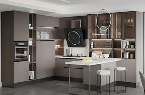 Venta al por mayor gabinetes de cocina modernos personalizados gabinetes de cocina modulares de madera montados en la pared para Villa buen precio - Product Image 2