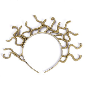 Halloween cổ điển Medusa rắn trang phục Headband cosplay Dress-up Mũ sắt Carnival Mardi Gras Masquerade Nguồn cung cấp bên - Product Image 2
