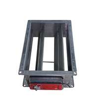 RUIBOYOU HVAC - Volet coupe-fumée rectangulaire en acier galvanisé résistant au feu pour système de ventilation de climatisation - Flexible et facile à installer