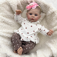 Nouvelle poupée reborn pas chère de 49 cm en vinyle de silicone souple, poupée reborn en silicone souple, poupée reborn réaliste, jouets pour enfants