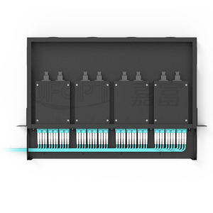 1Uフルロード96コアMPOパッチパネル4 * MPOカセットシングルモード低損失/マルチモードOM3/OM4MPOファイバ分配ボックス - Product Image 3