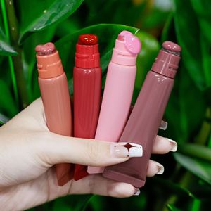 Baume à lèvres teinté hydratant longue durée au beurre de karité de haute qualité, sérum pour les lèvres et gloss à lèvres personnalisé au peptide en tube souple - Product Image 6