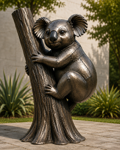 Escultura de Koala en Metal para Jardín, Césped, Patio y Decoración de Paisajes - Product Image 2