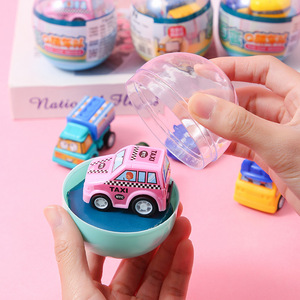Coche de juguete Gashapon con retroceso, escala 1:64, mini vehículo de plástico para niños de 2 a 4 años, modelo de sedán con fricción. - Product Image 1