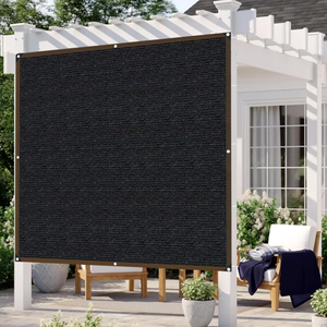 Toile d'ombrage noire en maille durable avec œillets, <span class=keywords><strong>filet</strong></span> pare-soleil <span class=keywords><strong>de</strong></span> jardin résistant avec bordure thermocollée pour la protection des plantes, tomates - Product Image 6