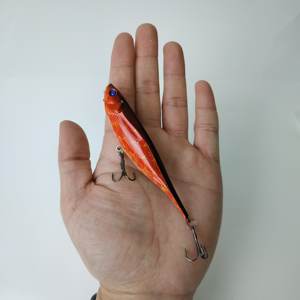 NEWMAJOR 9.9g Topwater Jerkbait pesca richiamo Life-Like costume da bagno ABS per il cane da pesca a ruscello che cammina bastoncino di plastica di 9.9cm - Product Image 3