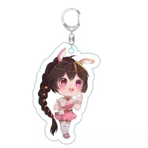 Douluo <span class=keywords><strong>Dalu</strong></span> Chibi Acryl-Schlüsselanhänger Xiao Wu Tang San Niedlicher Hasenohren-Mädchen-CP-Charakter-Anhänger Anime-Spiel Rucksack-Deko Geschenk - Product Image 4