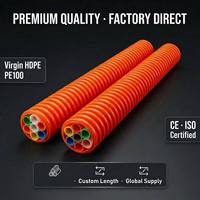 Tuyau en PEHD pour câbles télécoms à 7 voies SN8, enterré directement, pour la protection des câbles souterrains en fibre optique