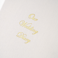 Journal intime en lin imprimé de logo personnalisé carnets de notes imprimés à feuilles mobiles A4 à 4 anneaux planificateur de dossier pour cadeau de mariage