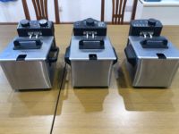 Timer Elektrik 1.5 Liter Baja Tahan Karat, Elemen Penggorengan Dalam