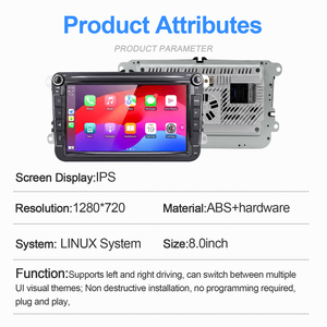 Écran tactile de navigation automobile NaviHua, CarPlay sans fil, Android Auto, système Linux, mise à niveau 8 pouces pour la série VW Volkswagen - Product Image 2