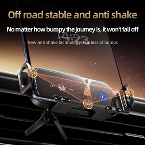 Support de téléphone pliable <span class=keywords><strong>15W</strong></span> avec <span class=keywords><strong>chargeur</strong></span> <span class=keywords><strong>sans</strong></span> <span class=keywords><strong>fil</strong></span> automatique pour voiture, compatible Samsung Z Fold et iPhone <span class=keywords><strong>Duo</strong></span> - Product Image 5