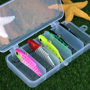 Señuelo Vibrador VIB de 10g, Cebo Artificial de Plástico para Pesca de Lubina en Agua Salada, Juego de 5 Piezas en Caja - Product Image 1