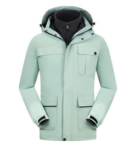 Nouveaux manteaux d'hiver en duvet pour hommes Design coupe-vent imperméable veste à glissière manteaux en duvet - Product Image 6