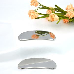 Gua Sha Weichgewebe-Entspannungs übung Physiotherapie-Tool <span class=keywords><strong>Meridian</strong></span>-Massage Edelstahl-Faszien messer für das Gesicht - Product Image 1