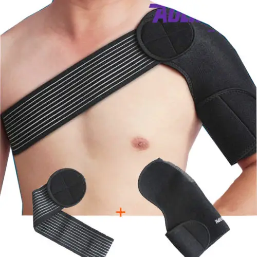 Adjustable Shoulder Brace for Torn Rotator Cuff, Tendonitis, Dislocation, AC Joint, Bursitis, Labrum Tear, Pain, Fits Right or L