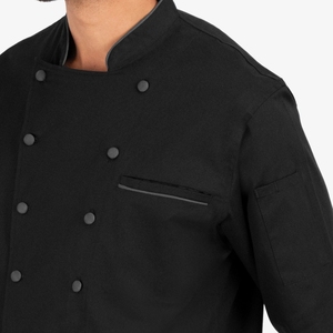 Uniforme <span class=keywords><strong>de</strong></span> restauration en gros d'usine <span class=keywords><strong>veste</strong></span> <span class=keywords><strong>de</strong></span> <span class=keywords><strong>chef</strong></span> <span class=keywords><strong>brodée</strong></span> avec logo uniformes <span class=keywords><strong>de</strong></span> cuisine à manches longues pour la cuisine - Product Image 4