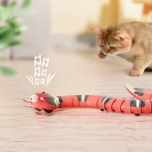 Anneau en argent intelligent <span class=keywords><strong>pour</strong></span> éviter les obstacles Jouet <span class=keywords><strong>pour</strong></span> <span class=keywords><strong>chat</strong></span> <span class=keywords><strong>serpent</strong></span> Jouet interactif <span class=keywords><strong>pour</strong></span> animaux de compagnie Télécommande électrique Détection de <span class=keywords><strong>serpent</strong></span> à sonnette Jouet effrayant - Product Image 3