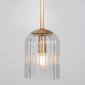 Lámpara Colgante de Cocina Moderna de Cobre y Cristal, Lámparas Colgantes Ajustables para Isla de Cocina, Comedor - Product Image 4