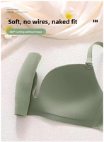 Soutien-gorge sexy sans couture à dos ouvert pour petites poitrines, bralette sans fil à bonnets banane, sous-vêtements respirants et invisibles pour l'été, vente en gros d'usine
