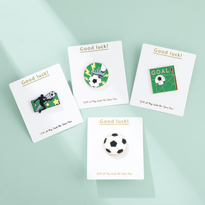 Customized Personalized <strong>Pin</strong> Hard Enamel Metal Soccer <strong>Football</strong> <strong>Badges</strong> for Global Soccer Match 2026 Fans Souvenirs Brooch - Product Image 1