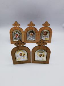 Marco de madera de Jesús María, adornos religiosos de la Virgen María, adorno religioso, novedad - Product Image 5