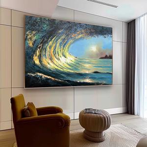 <span class=keywords><strong>Darling</strong></span> DRZ94Personnaliser Moderne Abstrait Paysage Toile Peintures Mur Art À La Main 3D Peinture À L'huile sur Toile Oeuvres pour Hôtel - Product Image 4