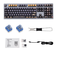Clavier de jeu mécanique silencieux à 108 touches, triple mode, rétroéclairage LED, USB Type-C, taille standard, nouveau produit, corps échangeable à chaud